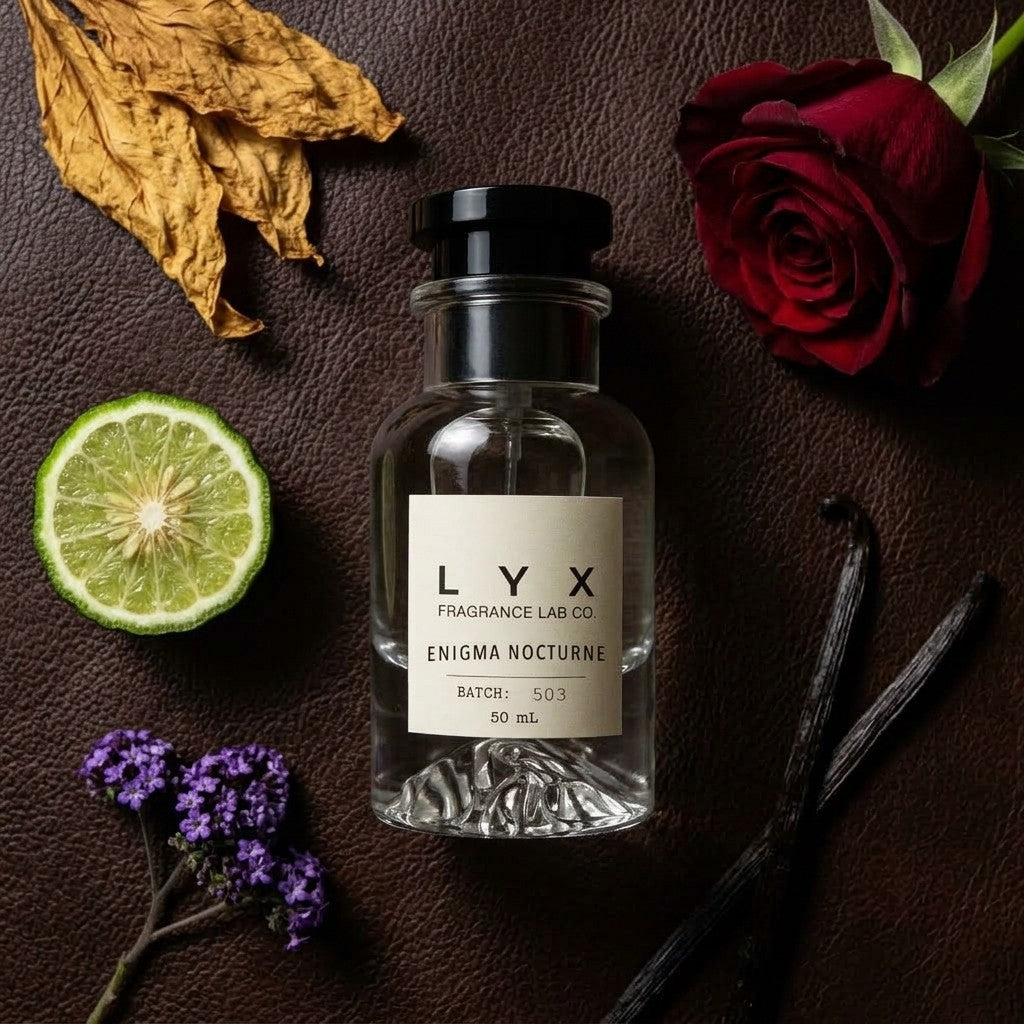 Enigma Nocturne 503 – tobacco leaf, rose, heliotrope, vanilla and bergamot