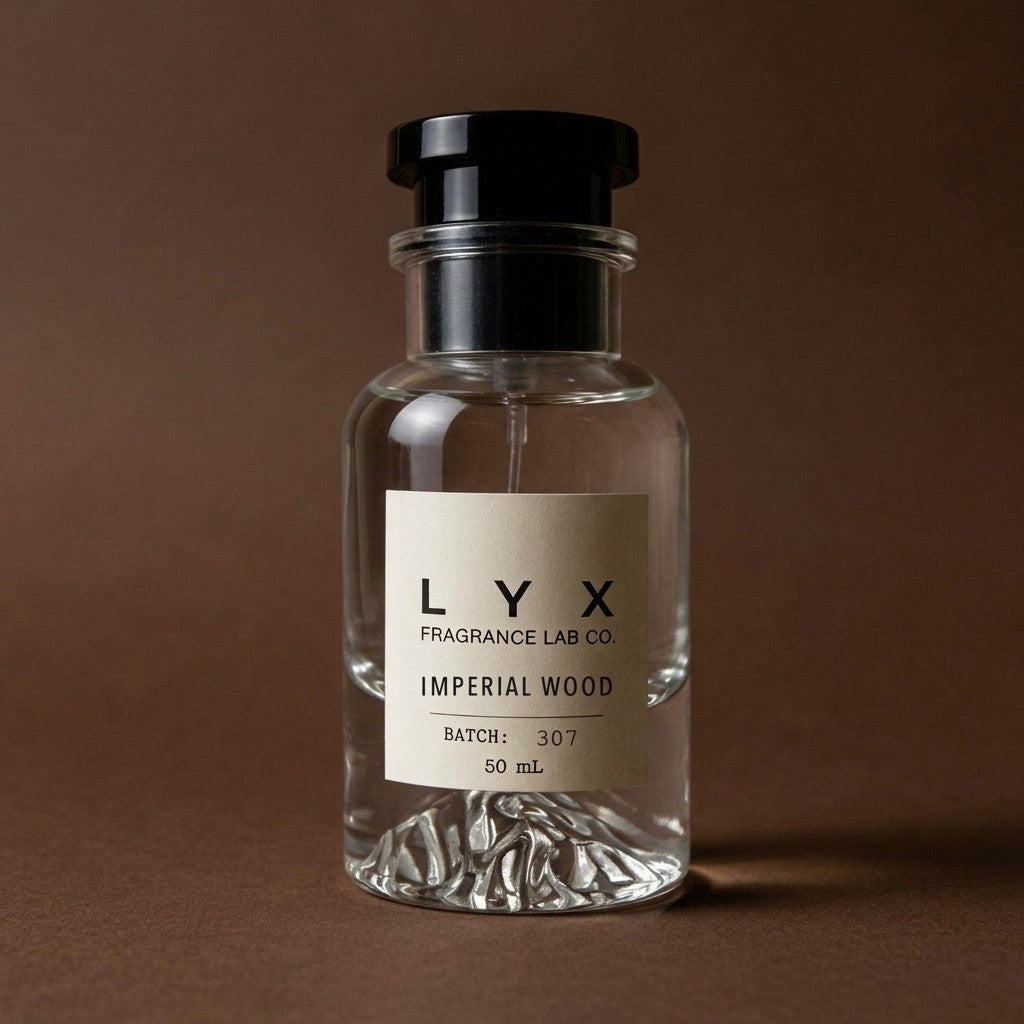 Imperial Wood 307 – LYX bottle on dark walnut