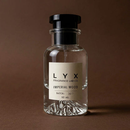 Imperial Wood 307 – LYX bottle on dark walnut
