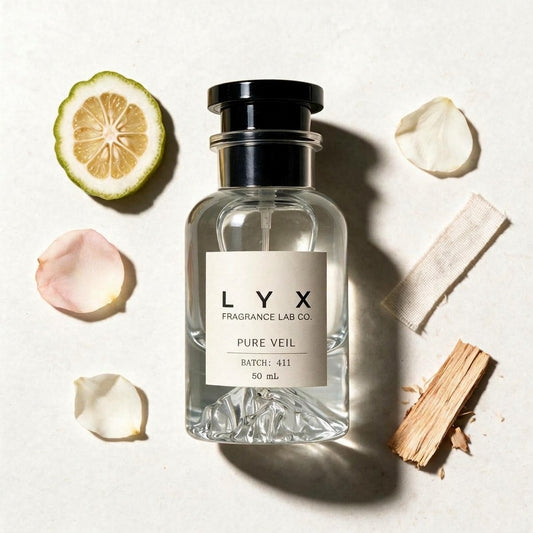 Pure Veil 411 – flat-lay with its notes