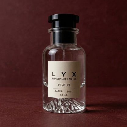 Resolve 308 – LYX bottle on oxblood stone