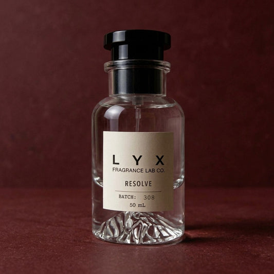 Resolve 308 – LYX bottle on oxblood stone