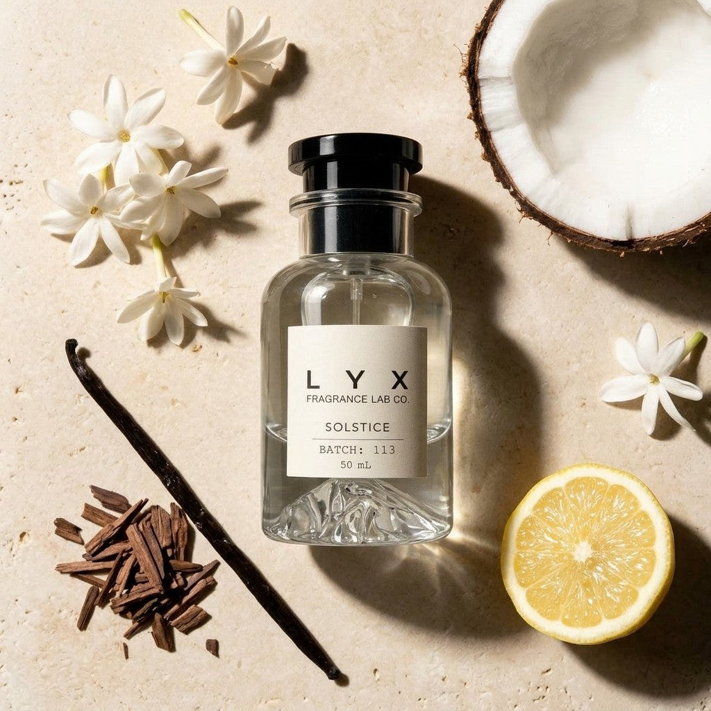 Solstice 113 – tiare, coconut, sandalwood, vanilla and lemon