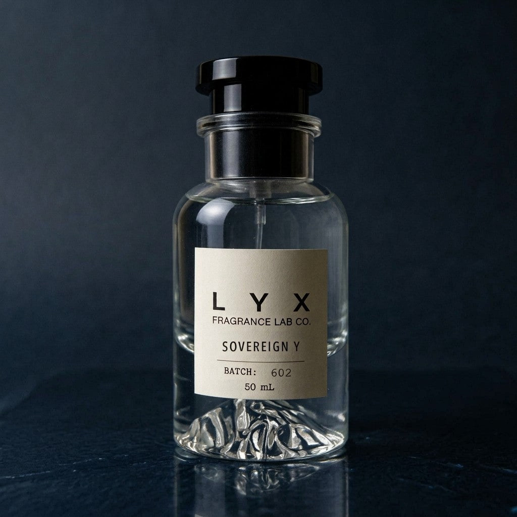 Sovereign Y 602 – LYX bottle on blue-black slate