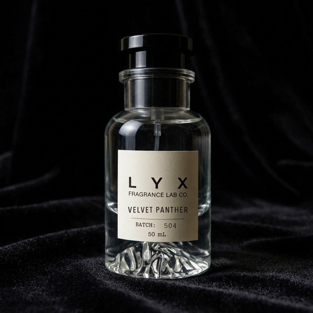 Velvet Panther 504 – LYX bottle on black velvet